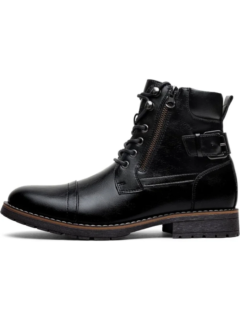 Stylish Men's Motorcycle Combat Boots | Casual Durable Footwear for Adventurers